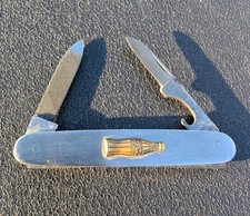 Vintage 1955 Coca Cola Pocket Knife St Louis TBA Advertising Coke Bottle Tool picture