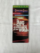 Vintage 1997 Oct 17 – 19 WDW Downtown Disney Guidemap Pleasure Island Marketpla picture