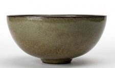 c 1942 Otto Natzler Estate Pottery Glazed Footed Tea Cup Bowl Mid Century Modern picture