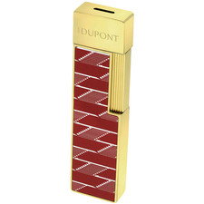 S.T. Dupont Twiggy Lighter - Burgundy Monogram & Gold picture