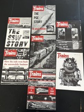 Trains The Magazine of Railroading 1960’s Lot Of 7 Issues picture