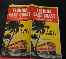 SEPTEMBER 1949 FEC Florida East Coast Railway Timetable Pamphlet picture