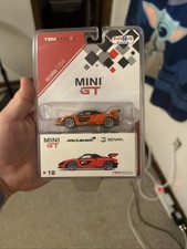 1/64 Mini Gt Mclaren Senna (Mira Orange) Toys R Us Limited Blister Package Speci picture