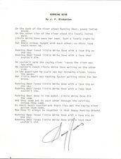 8 x 10 Typed Song Lyrics Signed Autograph - Sonny James (a) picture