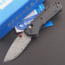 Carbon Fiber Handle Axis Lock Damascus steel Blade Tactical Pocket Knife 2025 picture