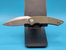Kubey Leaf KU333E Folding Knife AUS-10 Green G10 Tiguass Design EDC picture