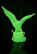 Vintage USSR 1970s Glow-in-the-Dark Phosphor Eagle Figurine Soviet Space Age) picture