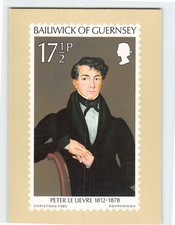 Postcard Peter Le Lievre Self Portrait Stamp picture