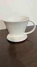 Starbucks Pour Over #4 Ceramic Coffee Dripper Cone Brewer White Manual Drip picture