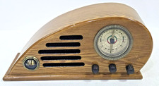 Vintage Crosley CR39 Teardrop AM/FM Radio Collector's Edition Wood Retro WORKS picture