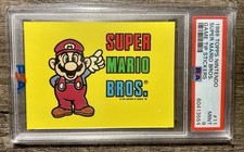 1989 Topps Nintendo Super Mario Bros #11 Game Tip Stickers PSA 9 MINT picture