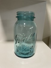 Rare 1923-1933 Antique Blue Aqua Ball Perfect Mason jar picture