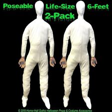 2-PC-Life Size Body-STUFFED POSEABLE DUMMY-Halloween Haunted House Holiday Props picture