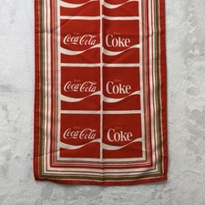 Vintage Coca-Cola Bar Towel Enjoy Coke Soda Fountain Promo 1970s 1980s picture