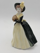Rare COALPORT Porcelain England Ladies of Fashion Vanessa Painted Figurine 8.5” picture