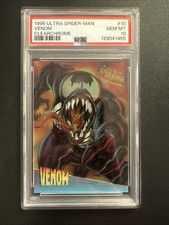 1995 Marvel Fleer ULTRA SPIDER-MAN VENOM CLEARCHROME PA #10 GEM MT 10 picture