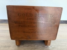 Vintage Walter Baker & Co. Gold Medal Chocolate Wooden Advertising Crate picture