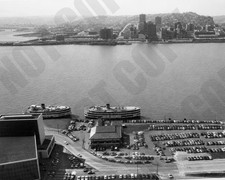 1950s Aerial Bob-Lo Boats SS Columbia SS Ste Claire Docked in Detroit 8x10 Photo picture