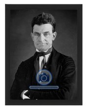 JOHN BROWN AMERICAN ABOLITIONIST FIGHTER IN BLEEDING KANSAS 8X10 FRAMED PHOTO picture