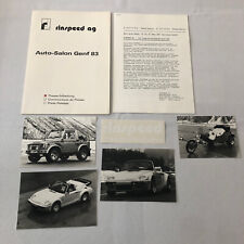 1983 Rinspeed Design Press Kit Brochure Photos Porsche 939 Turbo Cabriolet + picture