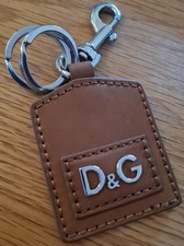 Dolce & Gabbana D&G Leather Keychain – Vintage Italian Design – Never Used picture