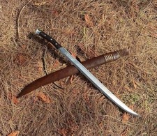 Viking Style Tactical Machete | Handmade Carbon Steel Blade | Camping 30 inches picture