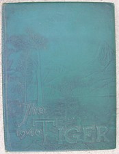 Vintage Yearbook 1940s Original Hardcover World War II Era Reedley College CA picture