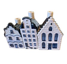 KLM BOLS Delft Blue Miniature House Bottle Set of 3 No. 1 14 49  picture