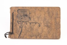 Vintage 8 ¾ X 5 ½ Inch Family Photograph Album From Spain with 22 Photos V27 picture
