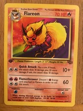 Pokemon Cards Flareon 1st edition Non Holo Jungle Set 19/64 NM/  WOTC Rare picture