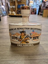 Rare American Revolution Bicentennial Oklahoma Decanter 1776 - 1976 picture
