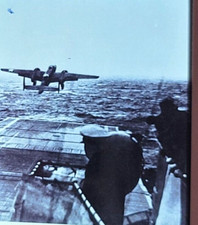 WWII Army Air Force Doolillte Plane B-25 Flight From Carrier Archive Photo Slide picture