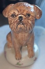 Vintage Miranda C. Smith Rare Brussels Griffon Ceramic Dog Figurine England picture