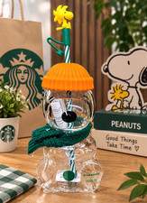 HOT NEW Starbucks x Peanuts Snoopy Limited Edition Glass Cup 2026  - US SELLER picture