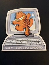 Garfield Laminated Cutout With Easel Stand & Magnet 5.75” RARE FIND picture