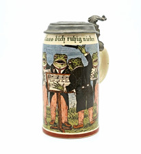 Antique Mettlach Villeroy & Boch 0.5L Beer Stein (1909/1338) - Heinrich Schlitt picture