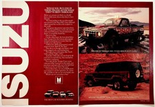 Isuzu Baja 1000 Pickup Trooper II 4x4 Off-Road Vintage Magazine Ad Print picture