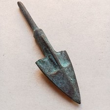 Rare Antique Old bronze Greek Roman ARROWHEAD Home Decor Collection Vintage Art picture