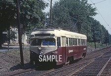 1964 PSTC at Drexel Hill, PA 4x6 Borderless RAILROAD PHOTO   picture