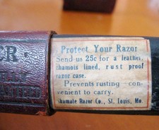 Vintage Shumate Barber Razor Case St. Louis MO USA Vintage Shaving Advertising picture
