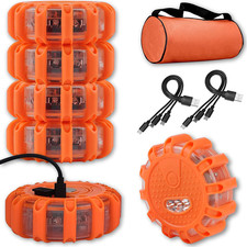 USB Rechargeable LED Road Flares Emergency Lights-Roadside Warning Car Safety Be picture