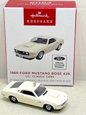 1969 Ford Mustang Boss 429 Ornament Die Cast Metal Car Hallmark Mini 2024 - NEW picture