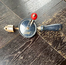 Vintage Original Hand Crank Eggbeater Drill Brace w/ Jacobs Chuck, USA picture