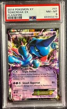 PSA 8 2014 POKEMON 41 TOXICROAK EX FLASHFIRE picture