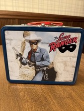 Vintage 1997 The Lone Ranger Metal Tin Lunchbox Nostalgic Collector Tin picture