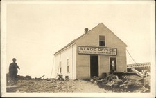 Mt. Washington Summit Road NH Stage Office c1910 Real Photo Vintage Postcard bhn picture