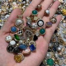 Vintage now Estate Sale Buttons Lot 50p Various Sizes Shapes Colors Types Usable picture