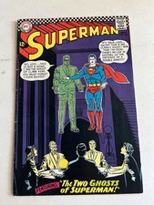 SUPERMAN #186 DC Comics 1966 Silver Age The Two Ghosts of Superman FN- 5.5 picture
