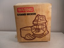 Vintage Waring Stand Mixer HS98 6 Speed Almond NEW picture