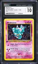2001 POKÉMON 1ST EDITION MISDREAVUS NEO REVELATION HOLO #11/64 CGC 10 GEM MINT picture